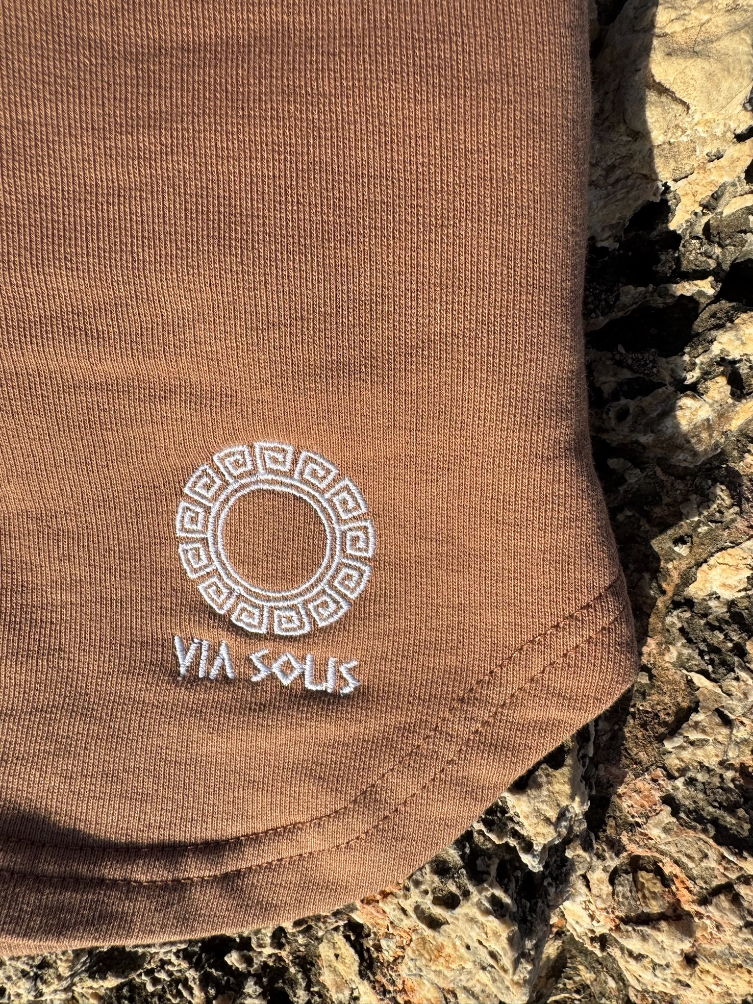 Pantalones Cortos Hombre, Color Marrón, Via Solis - Imagen 2